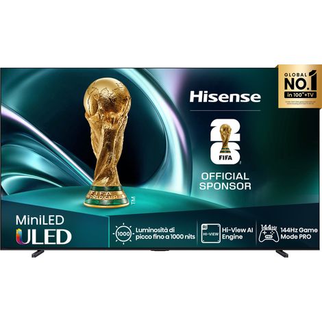 Hisense 85U7Q TV 85 Pollici 4K Ultra HD Smart TV Wi-Fi Nero con luminosit� di 450 cd/m� (1/4)