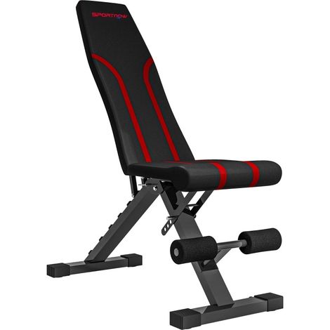 Banc de musculation pliable 82x35x107 cm en métal noir, gain de place pour bureau FloraGrace (1/5)