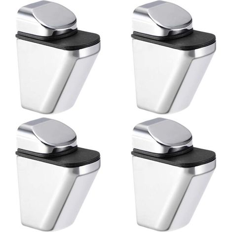 Lntyq Support Étagère Verre Tablette Fixation Pince Clip murale réglable alliage zinc massif 3-20mm 4Pcs 40x25x54mm