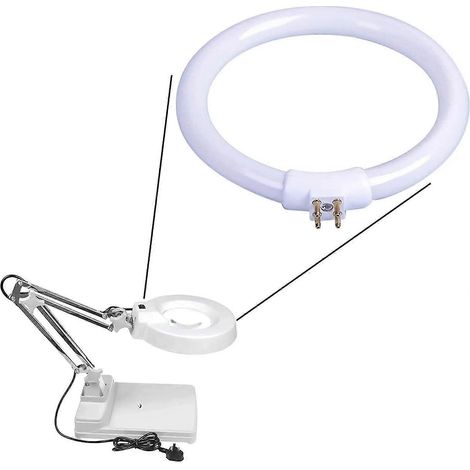 Ampoule annulaire T4 11W 200LM, tube fluorescent circulaire 110-220V pour garage (1/5)