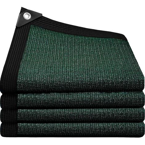 Toile d'ombrage 80% pour jardin, filet vert 1,8 x 3 m avec œillets, protection solaire pour plantes serre terrasse (1/5)