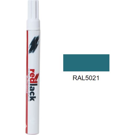 Feltro Vernice per ritocchi 8 ml – RAL 5021 – Blu acqua – lucida – multisupporto – Redlack