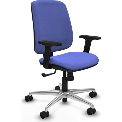 Chaise de bureau piqueras y crespo Alares bleu clair tissu (1/2)