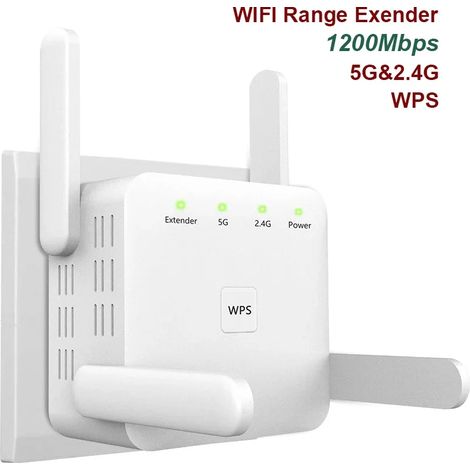 Amplificateur de signal WiFi 5G (1200 m, blanc, norme européenne) (1/5)
