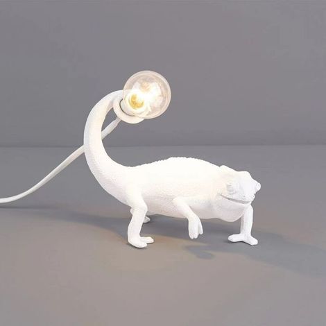 Table Lamp Be Night Dorm Night Light Living Room Home Deco Cute Resin Animal Chameleon Light Fixtures Bedside Lamps (1/5)