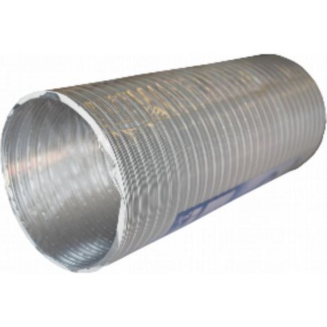 FPLUS tubo alum.flexible 110mm.blanco 3mts. , Tubo flexible con lámina de Aluminio corrugada en color blanco para evacuación de humos y gases de tipo domestico e industrial. Ventil