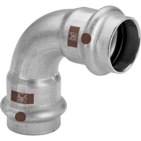 Viega Arc Temponox 809683 42 mm, 90 degrés, acier, antirouille, SC-Contur