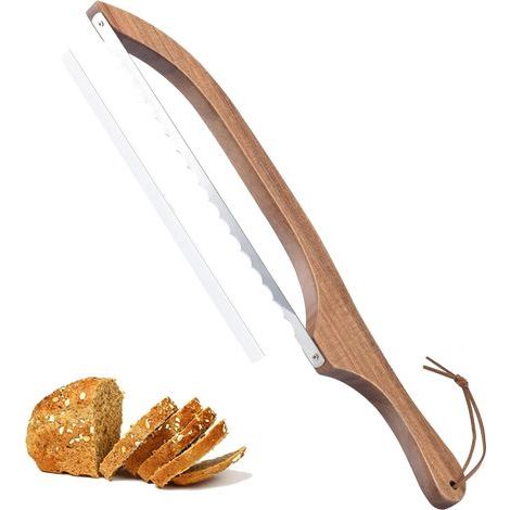 Coupe-baguette/couteau à pain - Bois d'acacia (1/5)