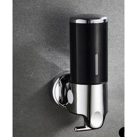 Dreifacher Seifenspender aus Edelstahl, manuelle Steuerung für Shampoo und Duschgel, Seifenpresse für Hotelbäder. – AquaForge