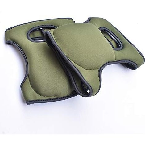 Genouillères en éponge, 1 paire de coussinets de protection en mousse à mémoire de forme pour le jardinage 23x46cm Vert (1/5)