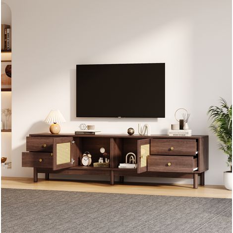 Sideboard TV Möbel Aufbewahrung 180 cm Holzoptik OKMYHOME (1/5)