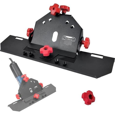 Angle 45 Degré Coupe Carrelage, Machine à Chanfreiner les Carreau, Coupe Carreaux Manuel Electrique, 115-125 mm Découpe Carrelage, Support Meuleuse D'angle pour Carreaux de Céramique et de Marbre (1/5)