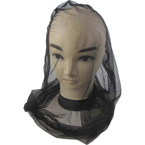 Couvre-chefs anti-moustiques, utilisés pour prévenir les piqûres de moustiques, lot de 2 couvre-chefs noirs pour apiculteurs (1/5)