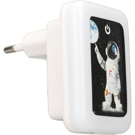 Chargeur mural USB à double port, prise tactile 5 V 2,4 A, adaptateur secteur USB avec veilleuse LED, prise UE 110-265 V (1/5)