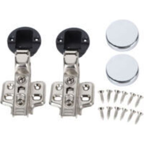 Ugreat – Cerniera per mobili in acciaio inox 201 – 2 set con 35 tazze ammortizzanti – Carico massimo 8 kg – Per ante di armadi (1/4)