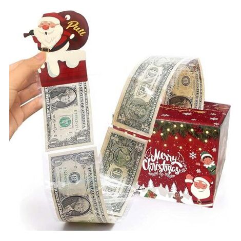 Tirelire de Noël pour cadeaux en espèces, coffrets cadeaux pour espèces, boîte à billets pour cadeaux en espèces, coffret cadeau surprise pour parents, amoureux, enfants et amis (1/5)