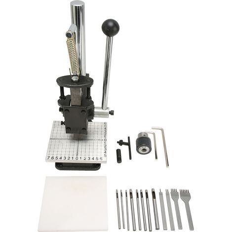 Presse à main manuelle en fonte lourde, outil de poinçonnage économique, machine à emboutir robuste (1/5)