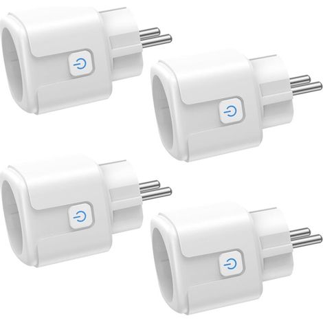 [JAMAIS UTILISÉ] Prise Connectée WiFi, 4 Pièces Prise Intelligente 16A 3680W, Prise WiFi avec Mesure de Consommation Électrique, Contrôle à Distance, Commande Vocale, Compatible avec Alexa & Google -  (1/4)