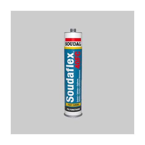 adesivo sigillante poliuretanico 'soudaflex 40fc' soudal 300 ml - nero