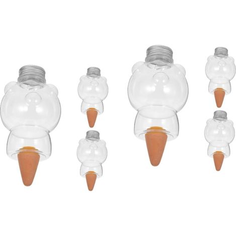 Sistema de riego automático de 6 piezas, diseño de oso globo, riego automático para plantas, goteros prácticos para flores y plantas de interior y exterior. (1/5)