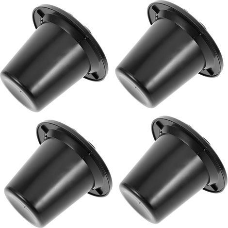 Support à Fleurs Commémoratif Noir 16 Trous en Plastique Stable pour Décoration de Pelouse et Jardin, Lot de 4 Pièces pour Monument Funéraire (1/5)