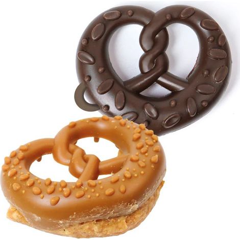 Set 20 pezzi Bakery Sweet Brezel con Anatra snack per cani 9 cm 45 g cad.
