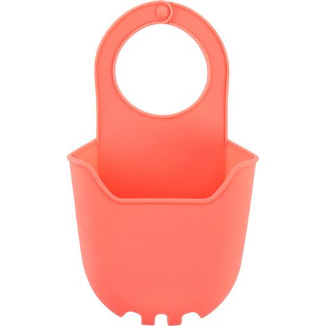 Poche égouttoir suspendue silicone rose (1/4)