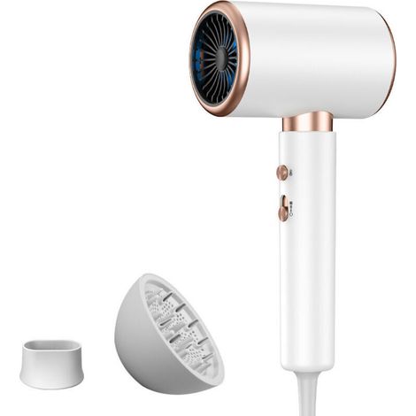 Professional hair dryer 2000W - Hot and cold air - 2 speeds - Diffuser for curls - Turbo motor for quick drying (1/4)