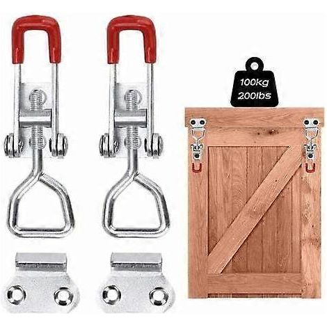 Loquet à genouillère métallique, système de dégagement rapide pour outil manuel, GH4001, capacité de maintien de 100 kg / 220 lbs, pinces à genouillère réglables pour la fixation et le serrage, charge (1/5)