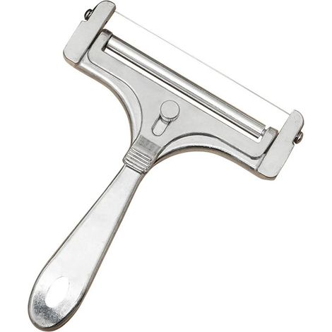 Trancheuse à fromage multifonctionnelle avec épaisseur de coupe réglable, revêtement antiadhésif, poignée ergonomique, facile à nettoyer, compatible avec les aliments, coupe-beurre, aide en cuisine (1/5)