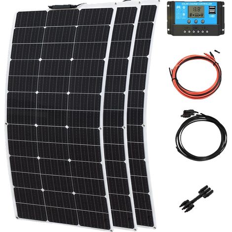 Pannello solare, design impermeabile, alta efficienza, kit da 450 W 12 V/36 V (1/2)