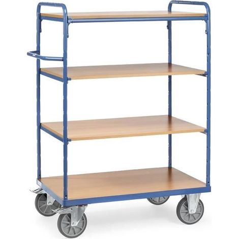 Carrello scaffale fetra 8202 capacità 600 kg 4 ripiani
