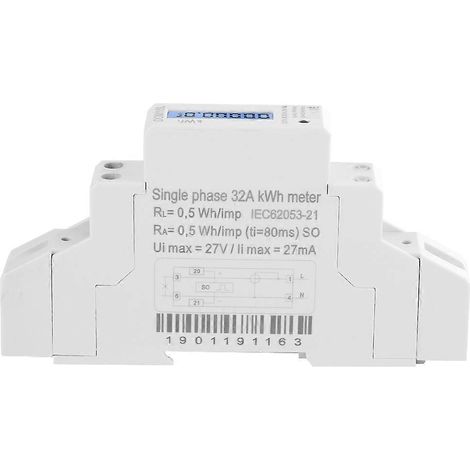1P LCD-Digitalanzeige, einphasiger DIN-Schienen-Stromverbrauchszähler