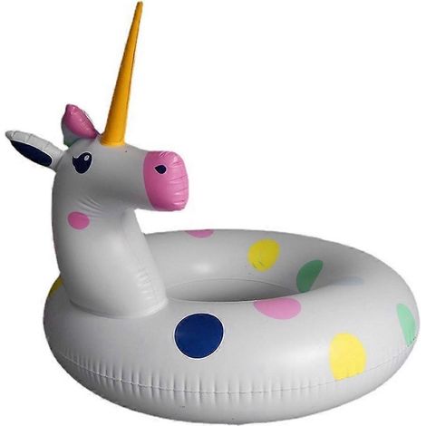 Bouée gonflable en forme de licorne pour adultes, pour piscines un accessoire flottant conçu pour les jeux aquatiques récréatifs.-AquaForge (1/2)