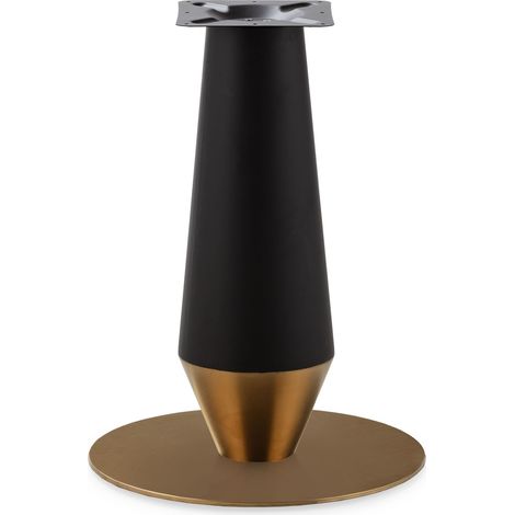 Pie De Mesa 54X54X73 Metal Negro/Dorado (1/4)
