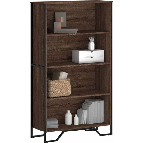 Bücherregal Braun Eichen-Optik 80x31x137,5 cm Holzwerkstoff