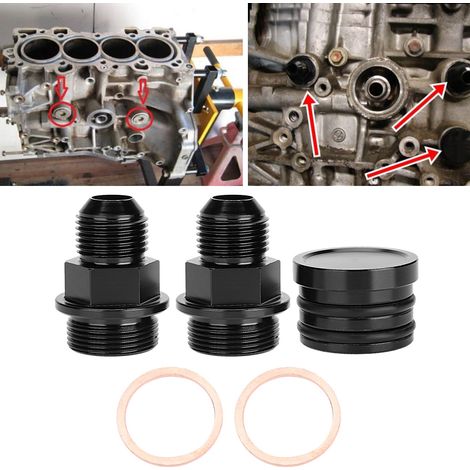Junta de bloqueo de purga de ventilación para depósito de recuperación M28-10AN compatible con Honda B16 y B18C (1/5)