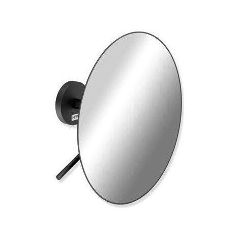 Espejo cosmético negro mate Ampliación triple Montaje en pared