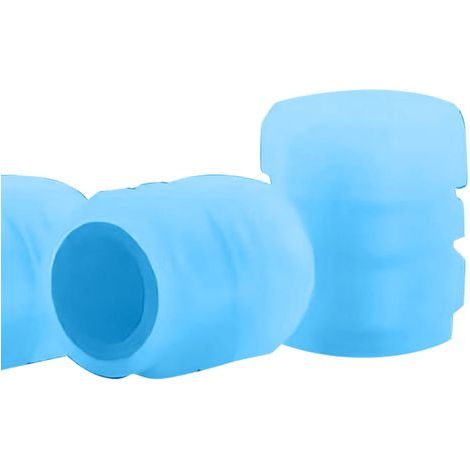 Fluoreszierende, leuchtende Reifenventilkappe für Auto, Fahrrad und Motorrad (blau) (1/5)