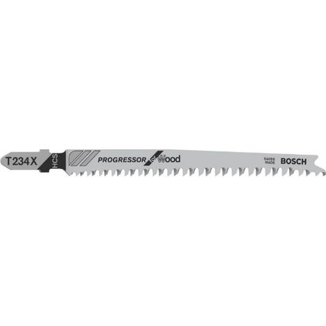 Bosch Progressor T 234 X lama per seghetto alternativo legno 117 mm