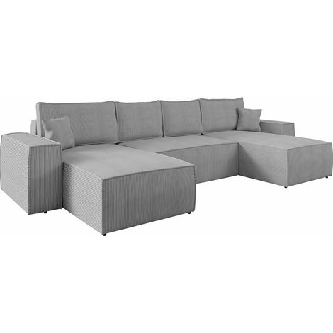 Sofá rinconero Clovis 109, Poso 110, Función de descanso, Almacenaje, 370x174x94cm, 0