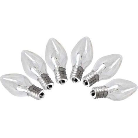 6er-Pack E12-Glühbirnen (15 W) für Himalaya-Salzlampen, dekorative Ambientebeleuchtung, 220–240 V – KZQ