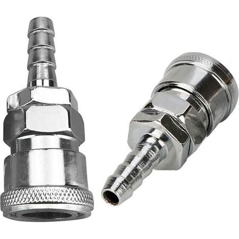Tuyau d'air comprimé à connexion rapide, tuyau d'air, raccords à connexion rapide, coupleur de compresseur, raccord pneumatique, raccord de compresseur, raccord pneumatique à connexion rapide, 2 paire (1/3)