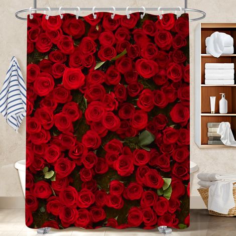 Kit rideau de douche en polyester 180x180 tissu respirant bâche polyester douche pour cabine de douche (1/5)