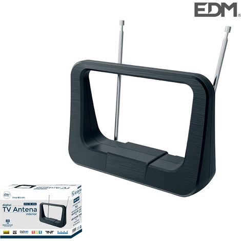 Antenna TV UHF da interno EDM 470-862 MHz Serie Classica 170x120x60mm