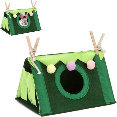 Lit Cochon d'Inde - 1 pièce, Lit Petit Animal Grotte Douillette - Pour Hamster/Furet/Chinchilla