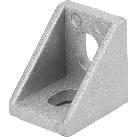 30 Aluminium-Winkelverbinder mit 2 Löchern, Typ L, für Aluminiumprofile 2020 (1/5)