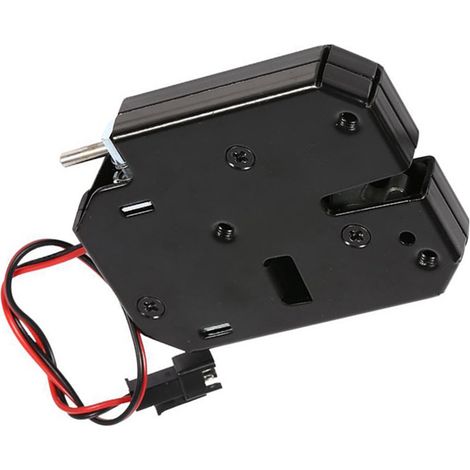 Serrure électromagnétique 12V 2A pour armoire de contrôle, acier carbone noir