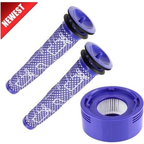 3er-Pack Vor- und Nachmotor-Ersatzfilter für Dyson V8 und V7 Akku-Staubsauger – Karteo (1/5)