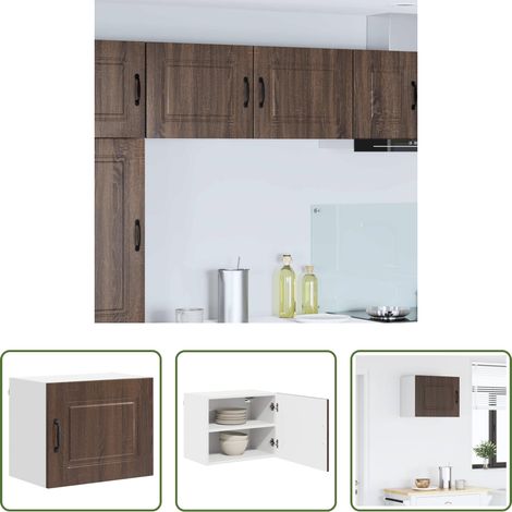 Holzschrank - Küchenschrank Kalmar Braun Eichen-Optik 50 x 31 x 40 cm (1/5)